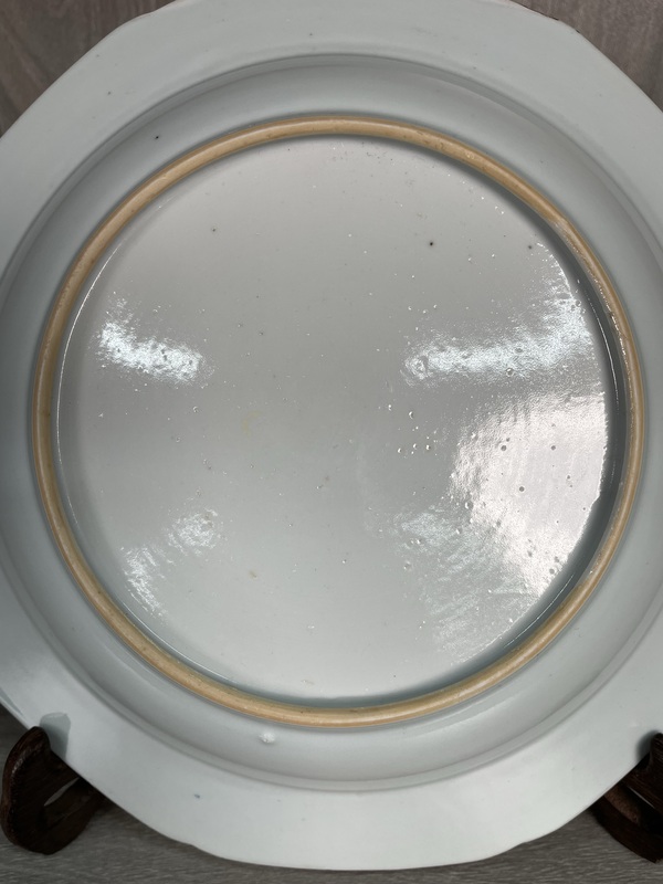 古玩陶瓷清康雍 極品青花雙鹿圖八方盤拍賣，當(dāng)前價(jià)格1780元