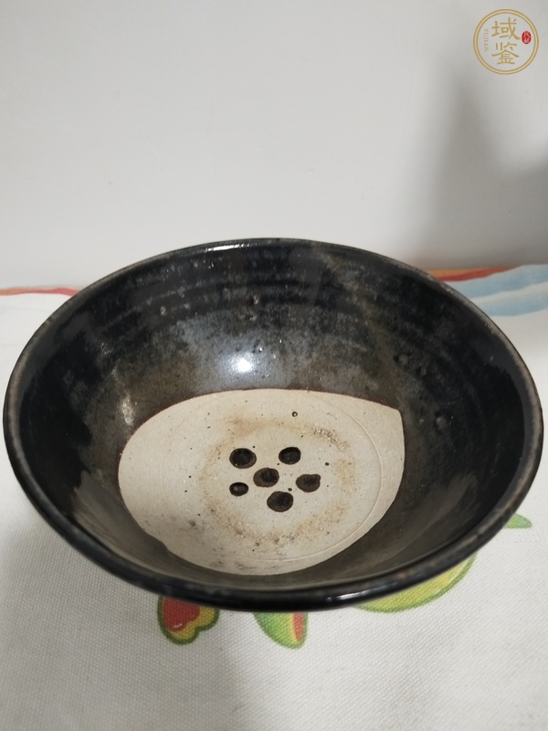 古玩陶瓷磁州窯點彩碗真品鑒賞圖