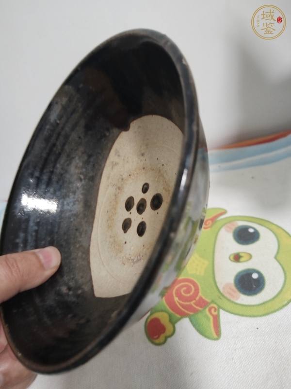 古玩陶瓷磁州窯點彩碗真品鑒賞圖