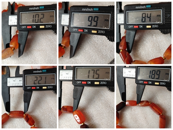 古玩玉器天然紅瑪瑙珠串拍賣，當前價格138元