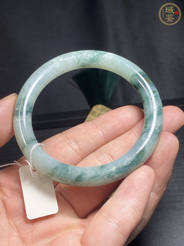 古玩玉器天然翡翠手鐲真品鑒賞圖