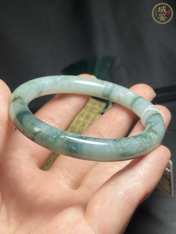 古玩玉器天然翡翠手鐲真品鑒賞圖