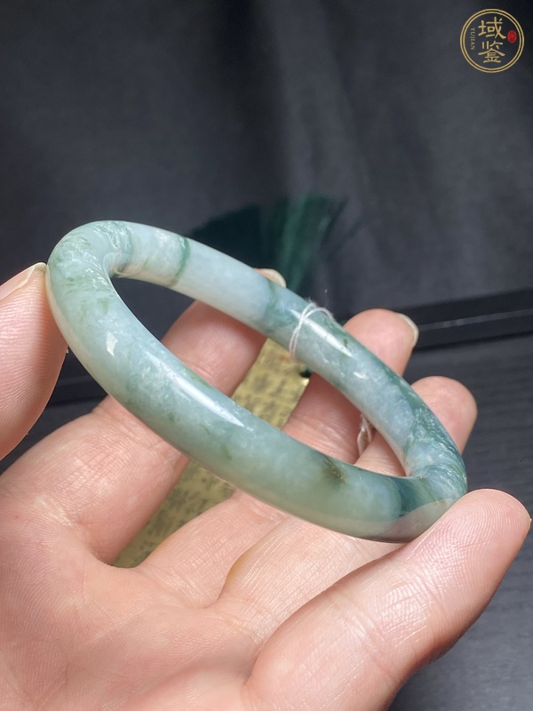古玩玉器天然翡翠手鐲真品鑒賞圖