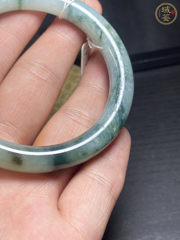 古玩玉器天然翡翠手鐲真品鑒賞圖