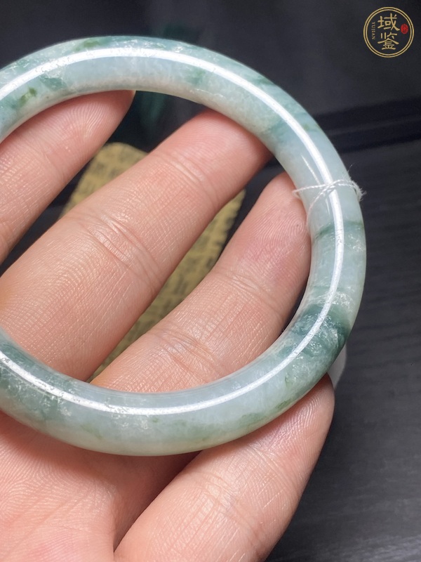 古玩玉器天然翡翠手鐲真品鑒賞圖