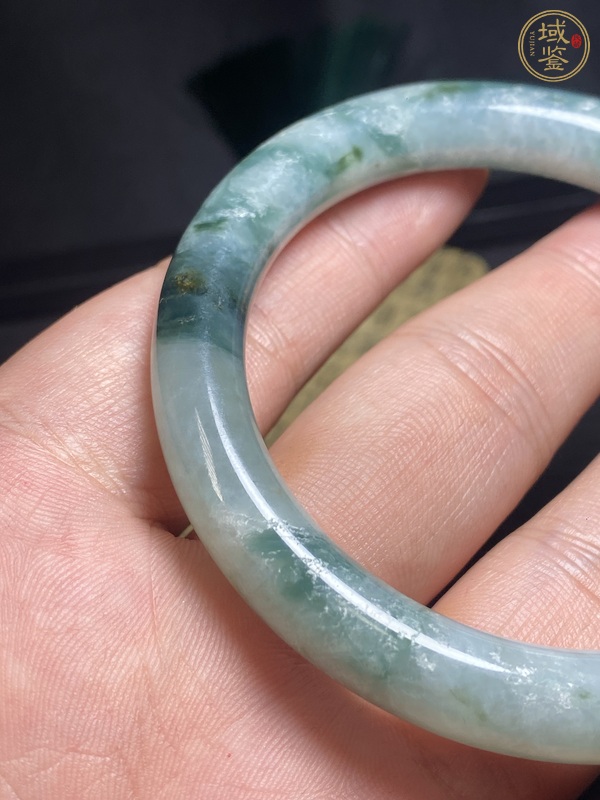 古玩玉器天然翡翠手鐲真品鑒賞圖