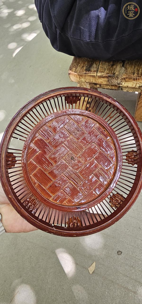 古玩雜項竹編蓋盒真品鑒賞圖