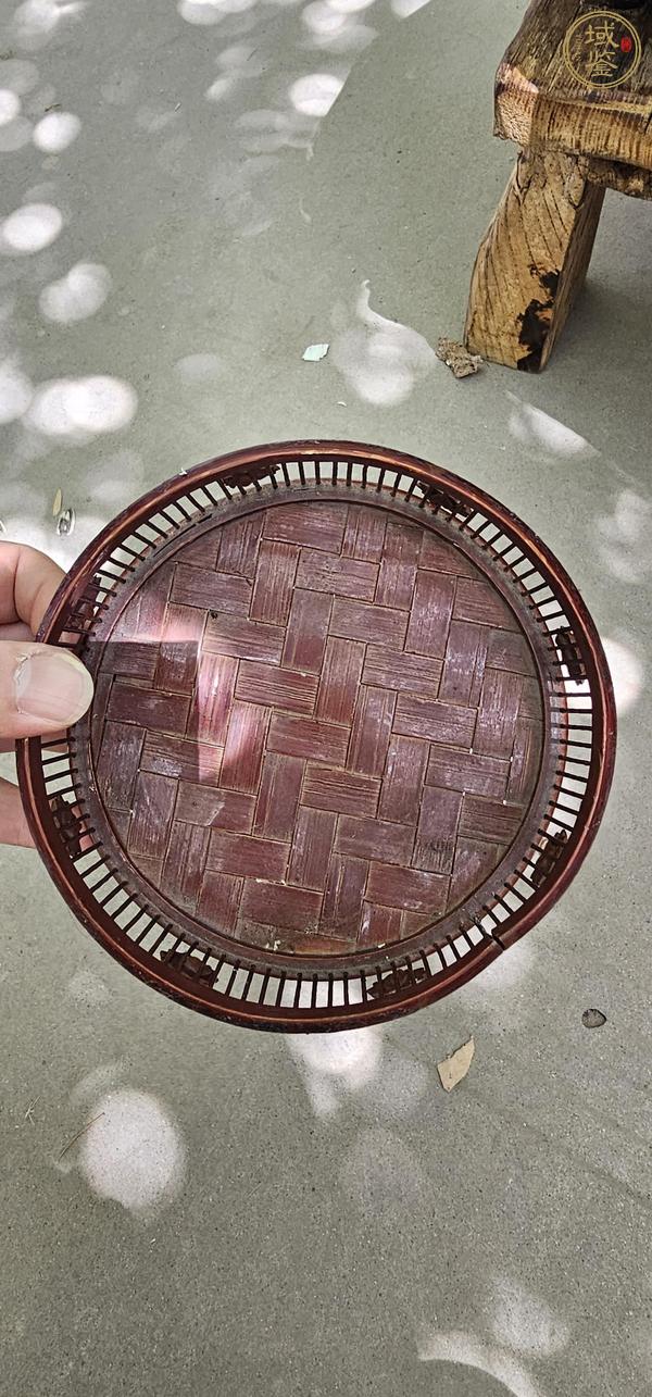 古玩雜項竹編蓋盒真品鑒賞圖