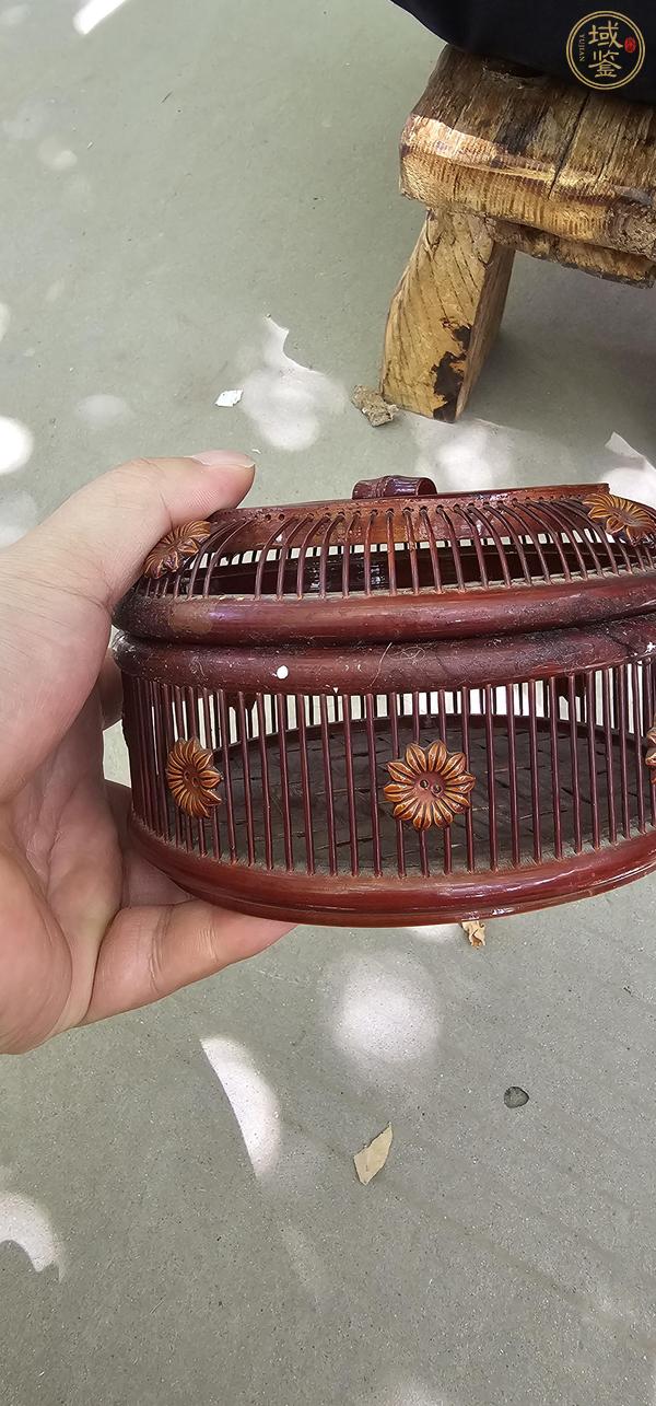 古玩雜項竹編蓋盒真品鑒賞圖