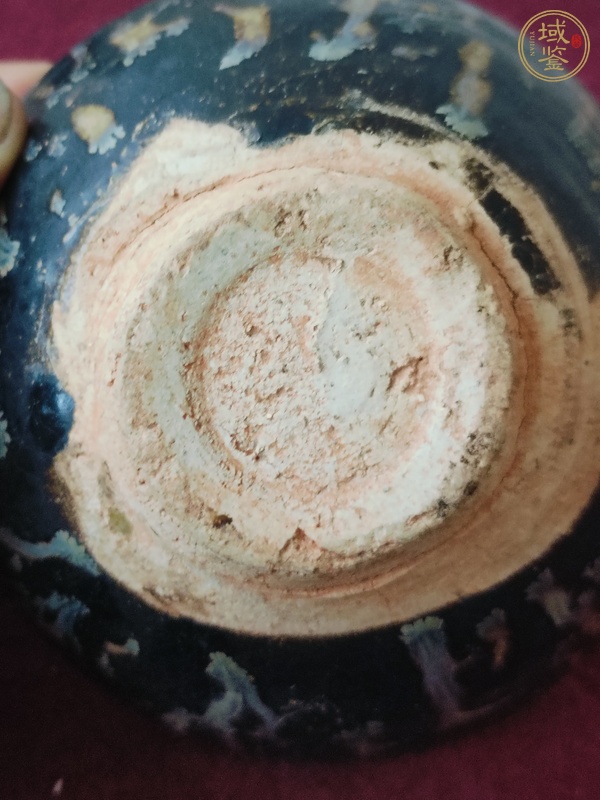 古玩陶瓷吉州窯貼花茶盞真品鑒賞圖
