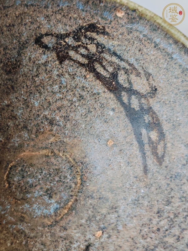 古玩陶瓷吉州窯貼花茶盞真品鑒賞圖