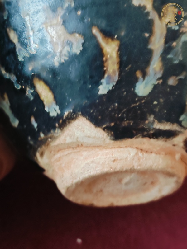 古玩陶瓷吉州窯貼花茶盞真品鑒賞圖