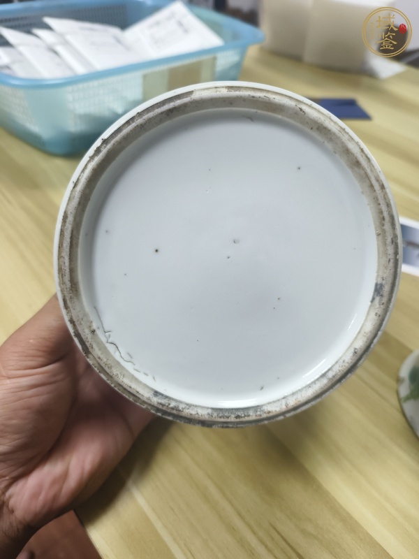 古玩陶瓷三娘教子圖新粉彩將軍罐真品鑒賞圖