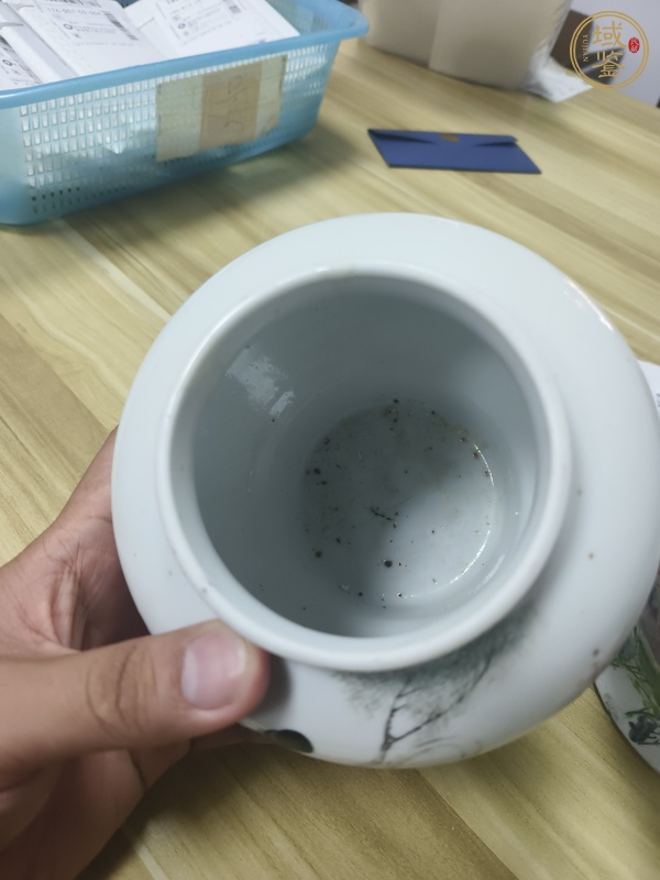 古玩陶瓷三娘教子圖新粉彩將軍罐真品鑒賞圖