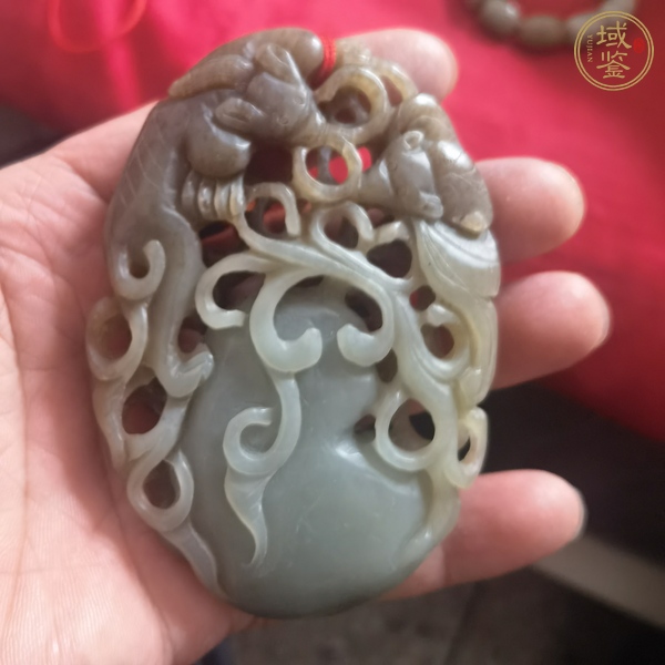 古玩玉器和田玉雕“螭龍如意”把件真品鑒賞圖