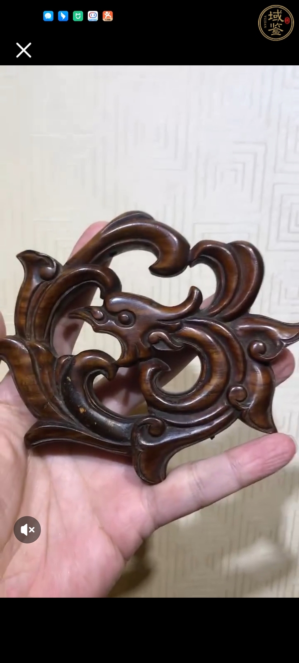 古玩雜項木雕花板真品鑒賞圖