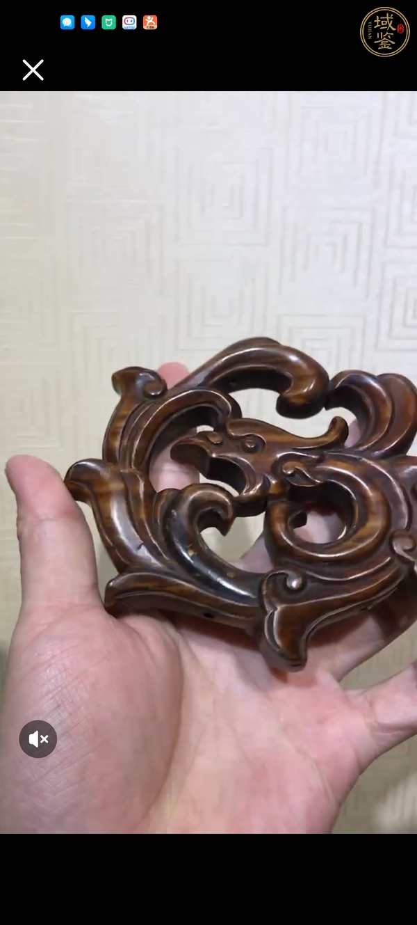 古玩雜項木雕花板真品鑒賞圖