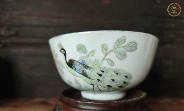 古玩陶瓷花鳥紋小碗真品鑒賞圖