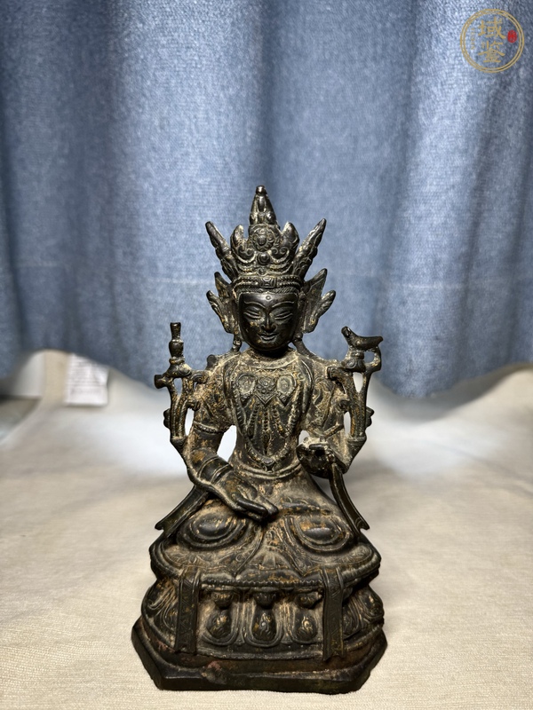 古玩銅器銅菩薩像真品鑒賞圖
