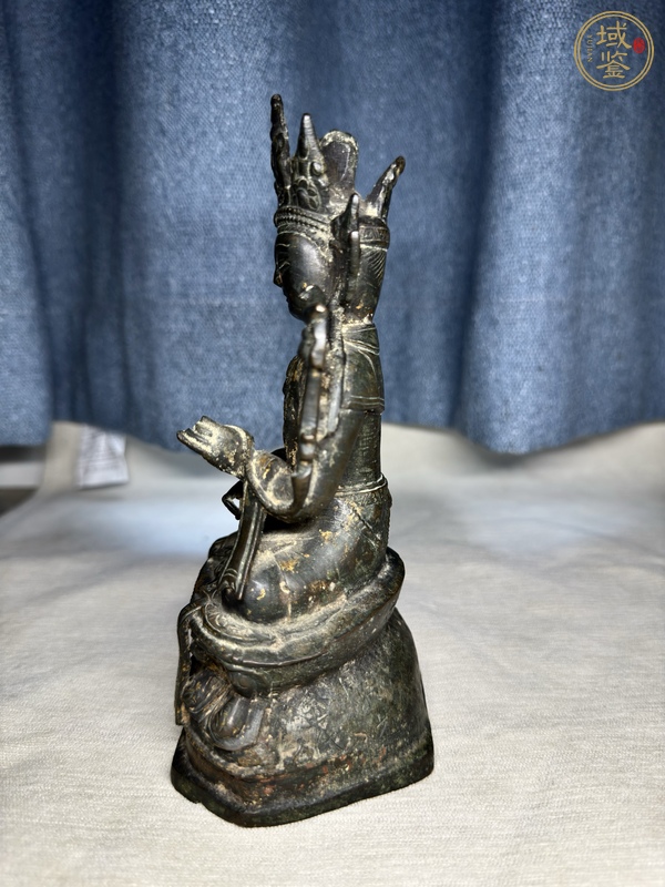 古玩銅器銅菩薩像真品鑒賞圖