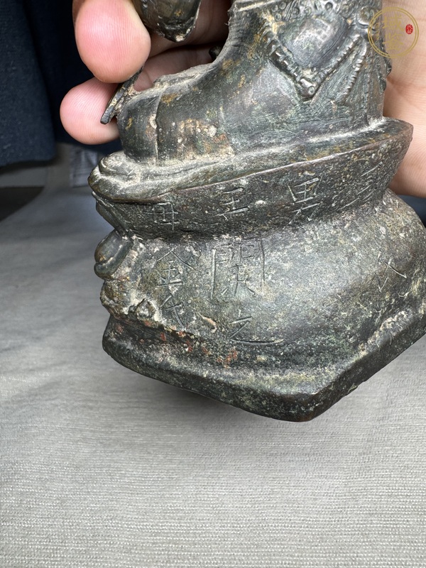 古玩銅器銅菩薩像真品鑒賞圖