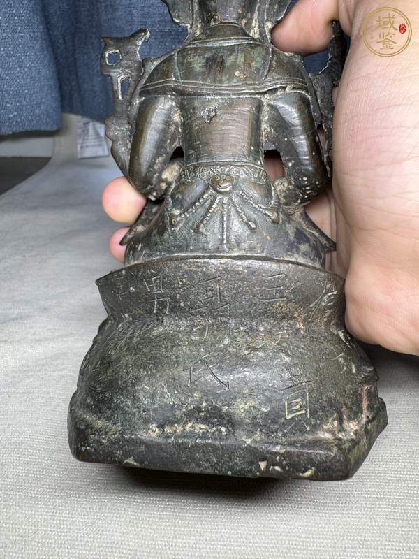 古玩銅器銅菩薩像真品鑒賞圖