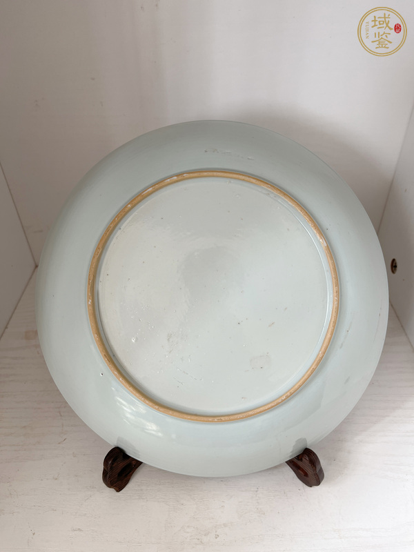 古玩陶瓷青花折枝花卉紋盤真品鑒賞圖