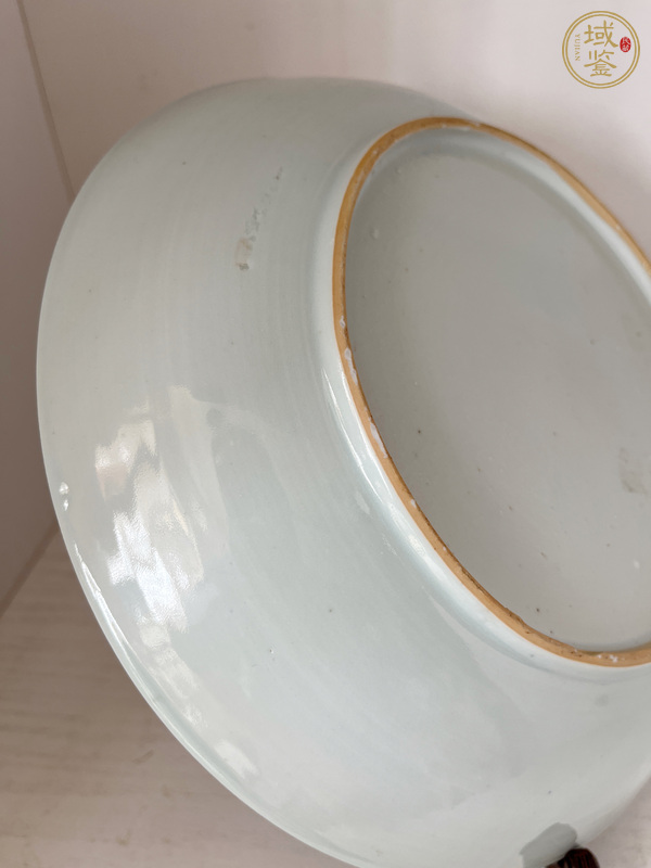 古玩陶瓷青花折枝花卉紋盤真品鑒賞圖