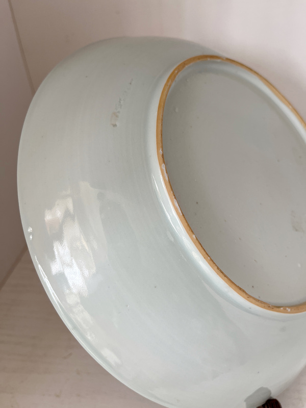 古玩陶瓷清早期青花折枝花卉紋盤拍賣,當前價格688元