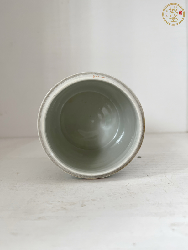 古玩陶瓷廣彩人物故事紋蓋缸真品鑒賞圖