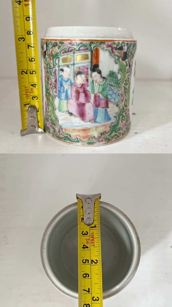 古玩陶瓷廣彩人物故事紋蓋缸拍賣(mài)，當(dāng)前價(jià)格788元