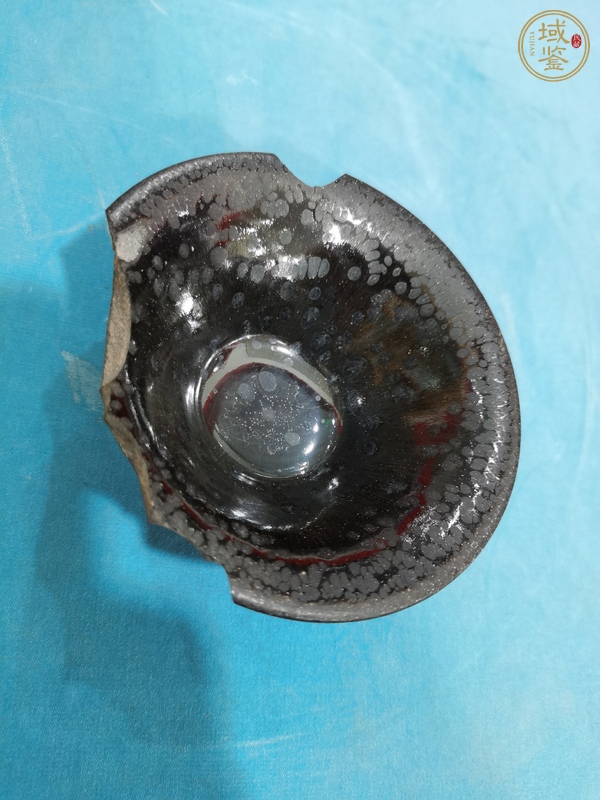 古玩陶瓷南宋建窯油滴盞真品鑒賞圖