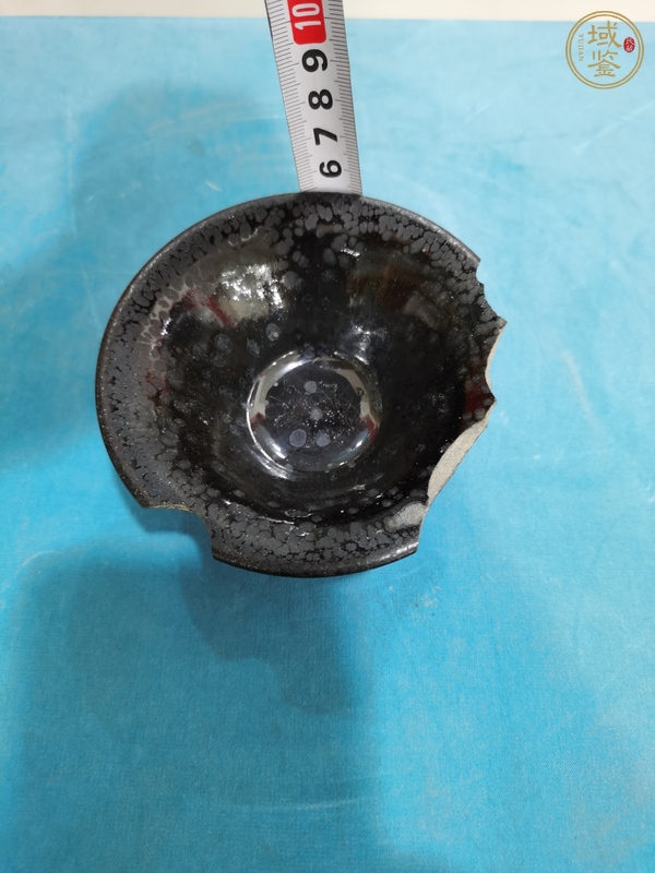 古玩陶瓷南宋建窯油滴盞真品鑒賞圖
