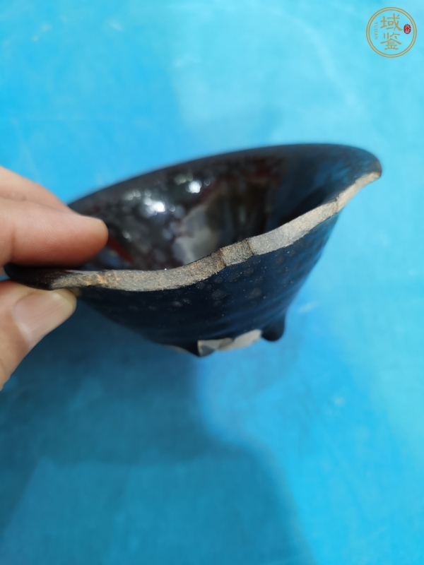 古玩陶瓷南宋建窯油滴盞真品鑒賞圖