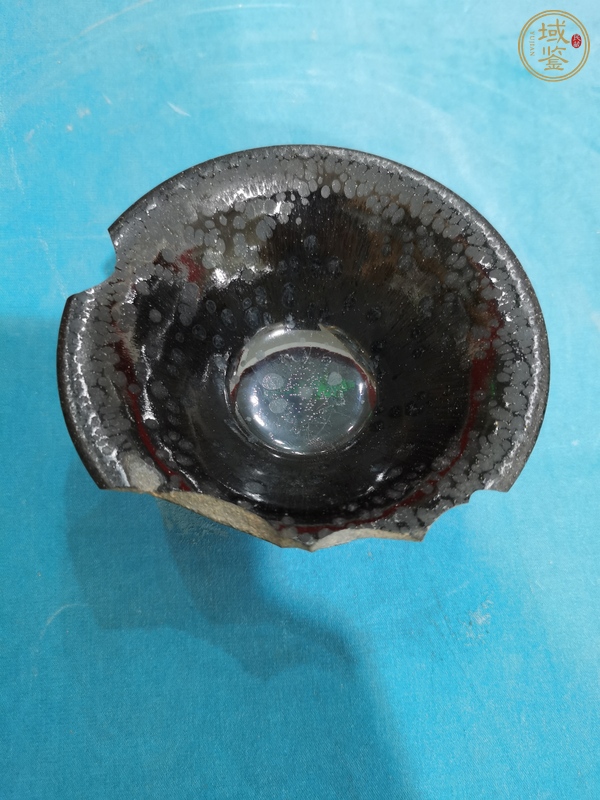 古玩陶瓷南宋建窯油滴盞真品鑒賞圖