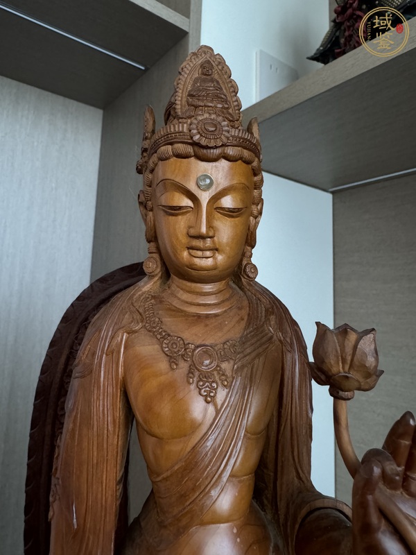 古玩雜項(xiàng)木雕觀音真品鑒賞圖