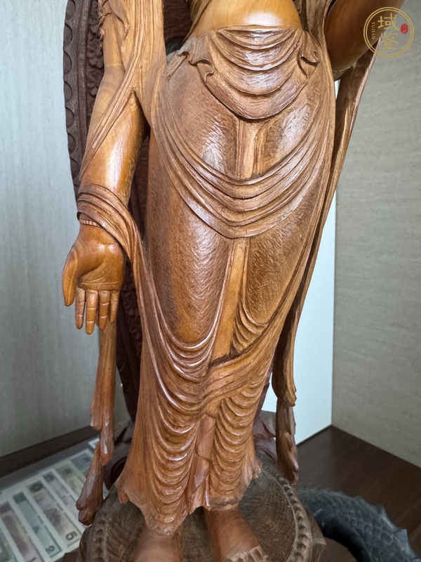 古玩雜項(xiàng)木雕觀音真品鑒賞圖
