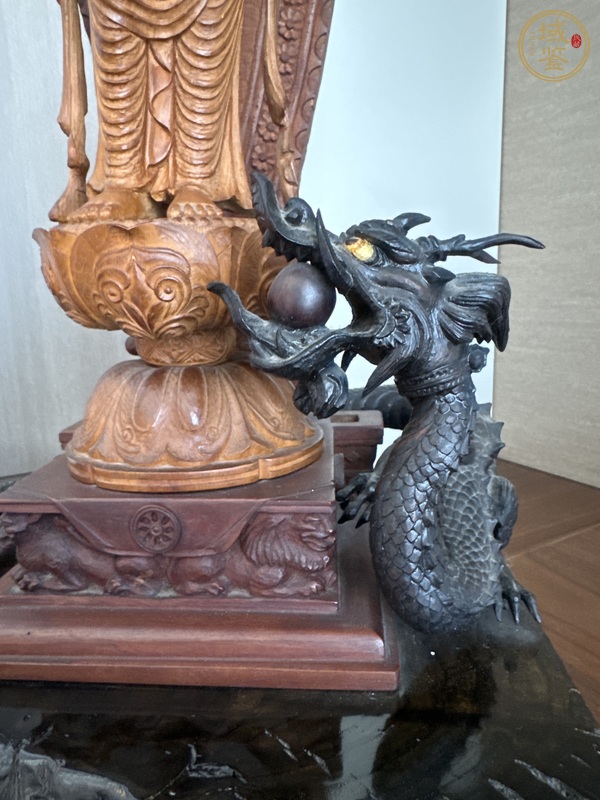 古玩雜項(xiàng)木雕觀音真品鑒賞圖