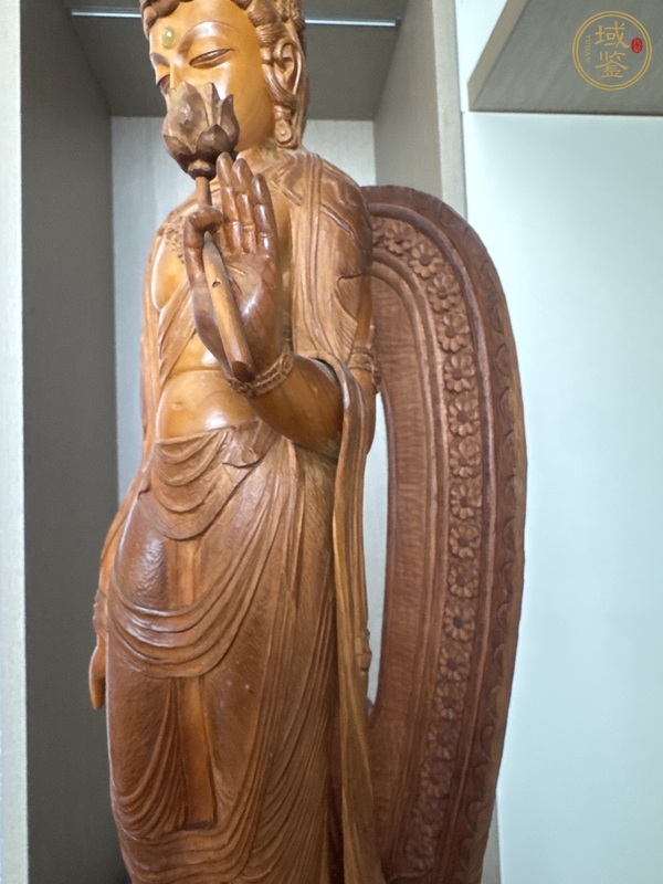 古玩雜項(xiàng)木雕觀音真品鑒賞圖