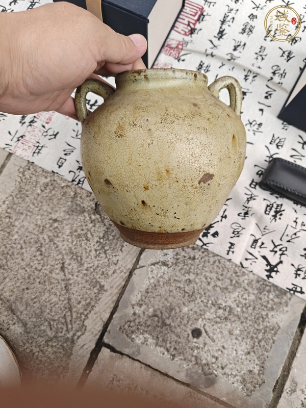 古玩陶瓷鈞釉雙系罐真品鑒賞圖
