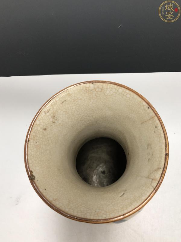 古玩陶瓷明晚·哥釉青花鹿鶴同春紋玉壺春瓶拍賣，當(dāng)前價(jià)格30000元