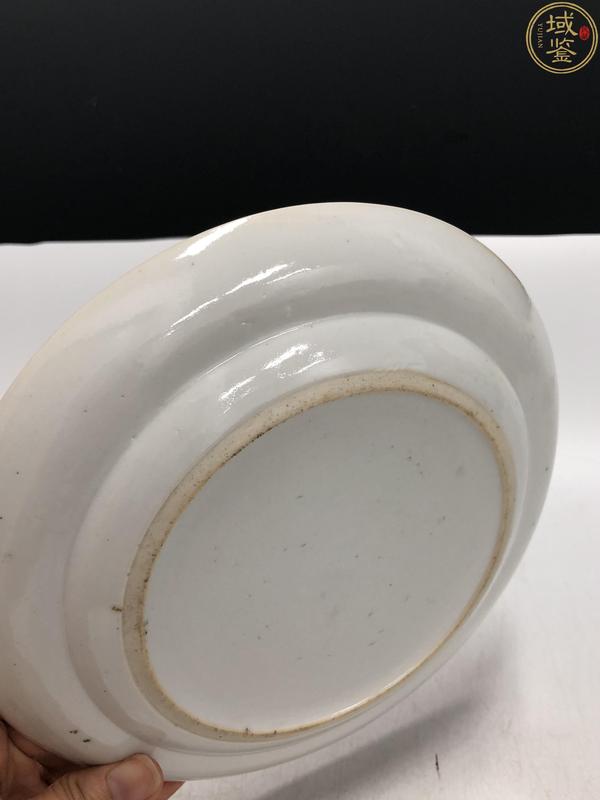 古玩陶瓷清晚·廣彩花蝶紋盤拍賣，當前價格3800元