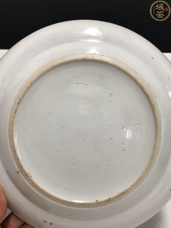 古玩陶瓷清晚·廣彩花蝶紋盤拍賣，當前價格3800元