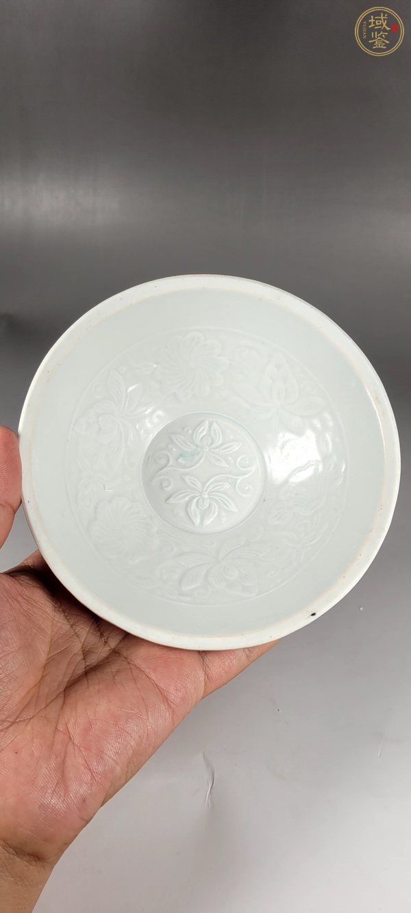 古玩影青印花碗真品鑒賞圖