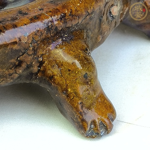 古玩陶瓷宋代邛窯多足辟雍硯真品鑒賞圖