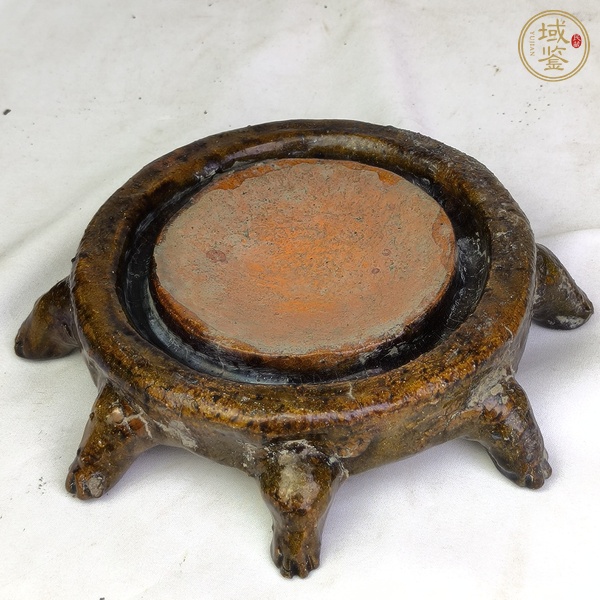 古玩陶瓷宋代邛窯多足辟雍硯真品鑒賞圖