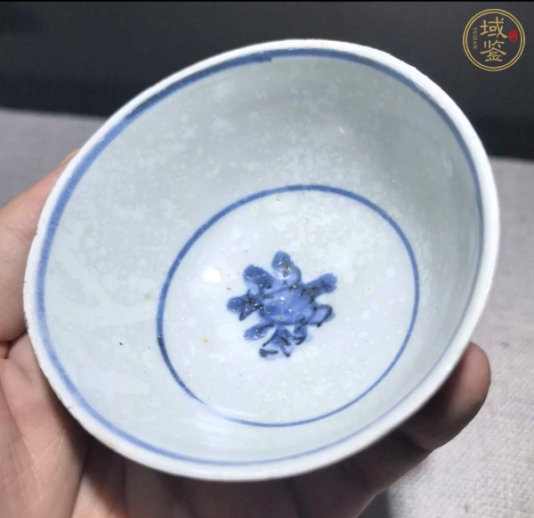 古玩陶瓷明晚期青花碗真品鑒賞圖