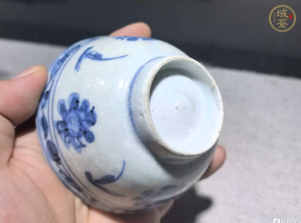 古玩陶瓷明晚期青花碗真品鑒賞圖