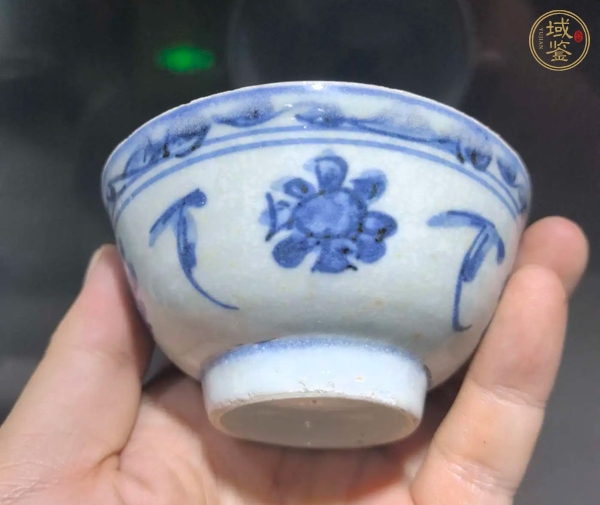 古玩陶瓷明晚期青花碗真品鑒賞圖