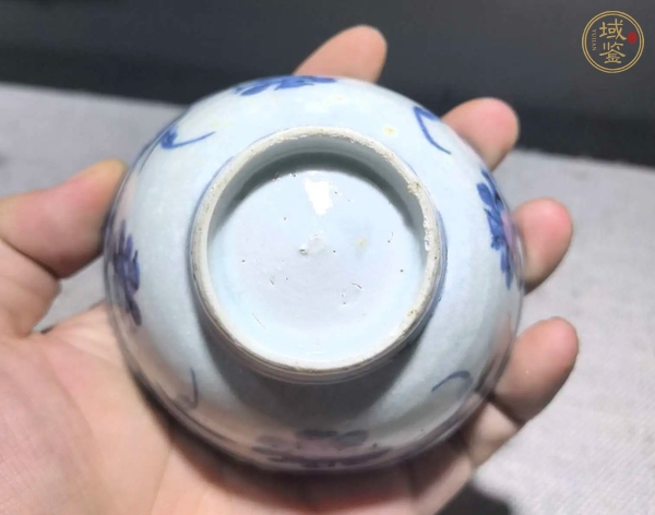 古玩陶瓷明晚期青花碗真品鑒賞圖